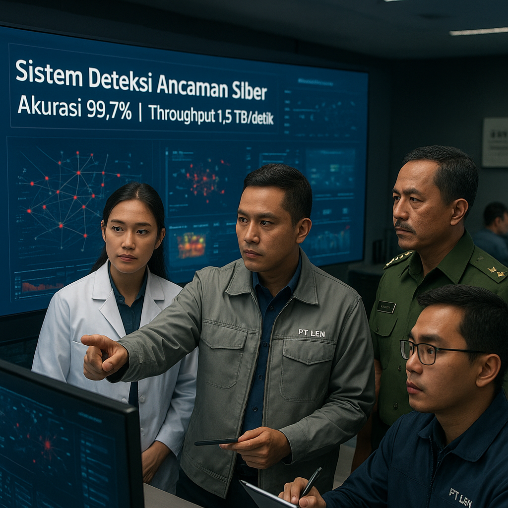 BRIN dan PT LEN Kembangkan Sistem Kecerdasan Buatan untuk Deteksi Ancaman Siber pada Jaringan Pertahanan Nasional