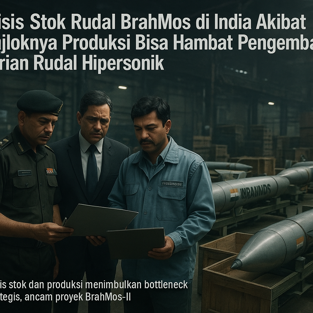 Krisis Stok Rudal BrahMos di India Akibat Anjloknya Produksi Bisa Hambat Pengembangan Varian Rudal Hipersonik