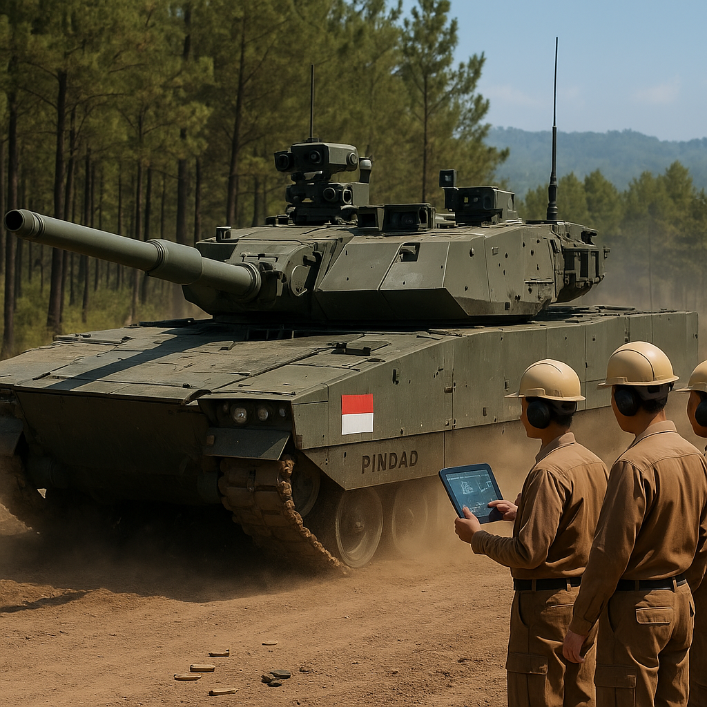 PT Pindad Uji Coba Tank Harimau V2 dengan Sistem Kecerdasan Buatan
