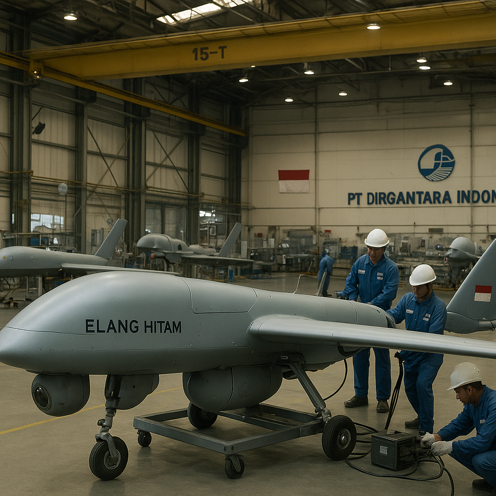 PT Dirgantara Indonesia Genjot Produksi Drone Elang Hitam untuk Operasi Maritim