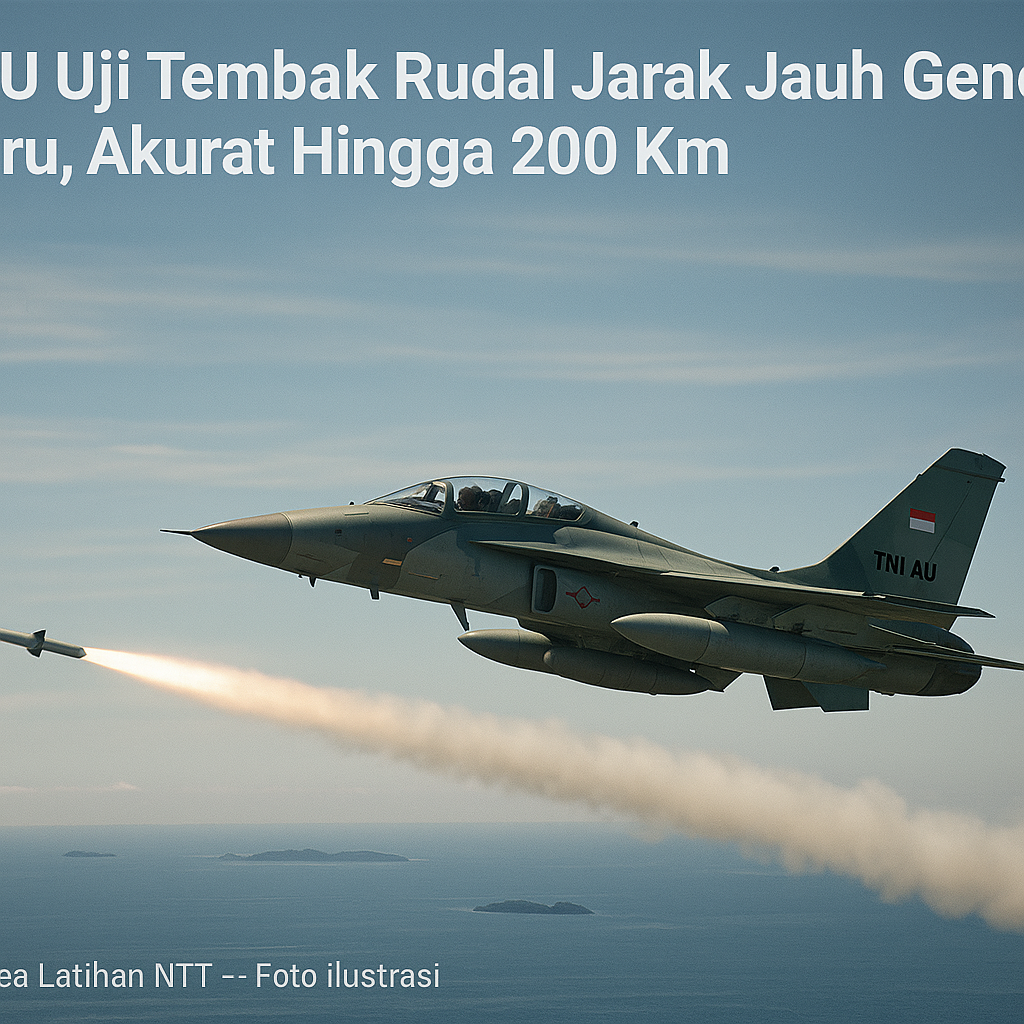 TNI AU Uji Tembak Rudal Jarak Jauh Generasi Terbaru, Akurat Hingga 200 Km