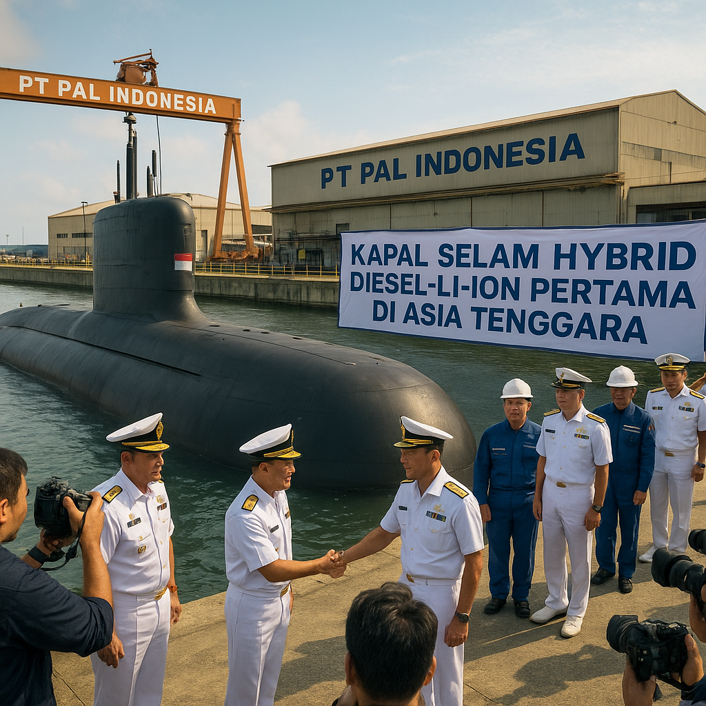 PT PAL Rampungkan Kapal Selam Hybrid Diesel-Li-Ion untuk Patroli Perairan Timur Indonesia
