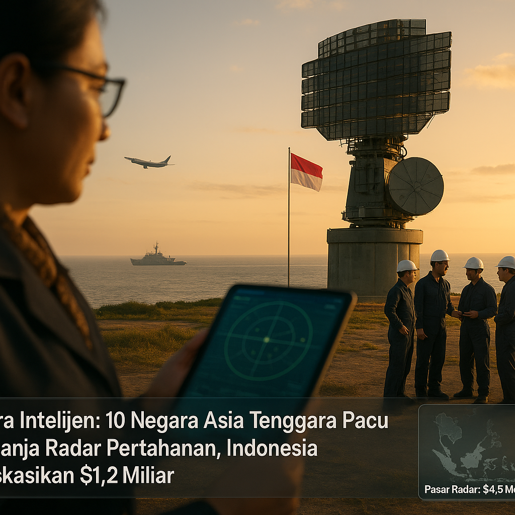Data Intelijen: 10 Negara Asia Tenggara Pacu Belanja Radar Pertahanan, Indonesia Alokasikan $1,2 Miliar