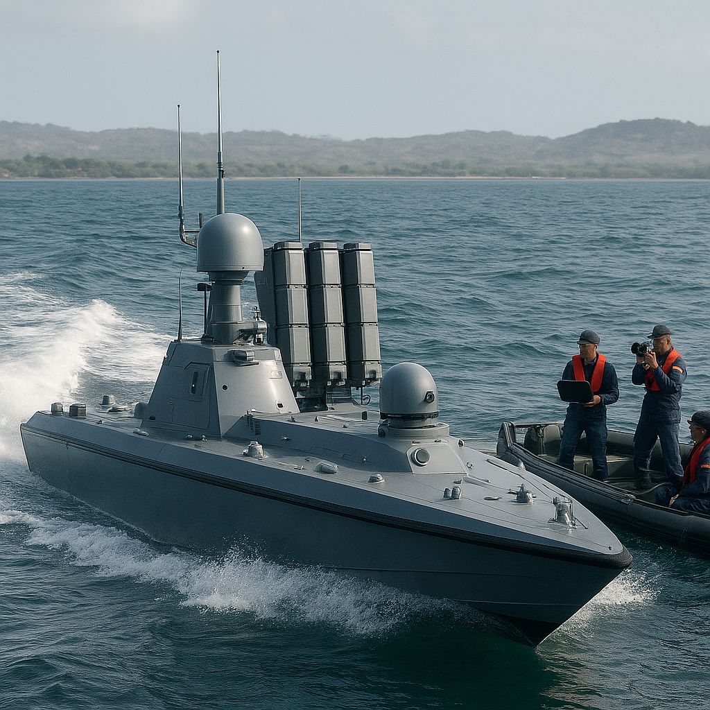 USV Tesco dengan Rudal Cakir Masuki Fase Integrated Combat System Testing