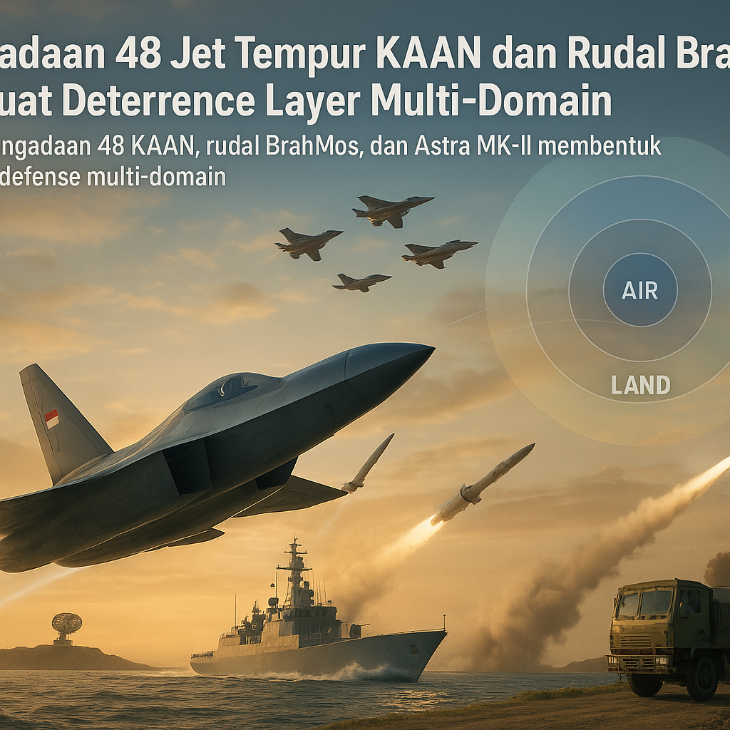 Pengadaan 48 Jet Tempur KAAN dan Rudal BrahMas Perkuat Deterrence Layer Multi-Domain
