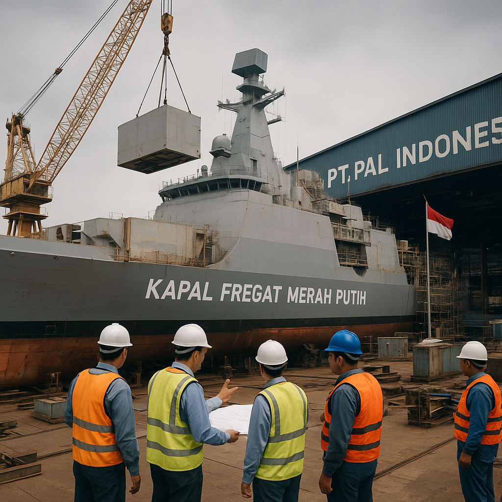PT PAL Kebut Pengerjaan Kapal Fregat Merah Putih dengan Sistem AESA Baru