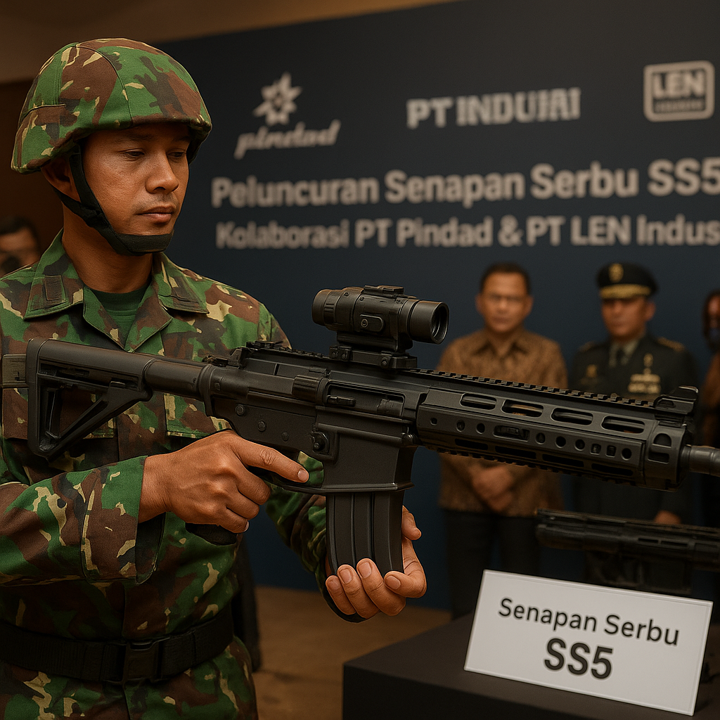 PT Pindad Luncurkan Senapan Serbu Generasi Baru dengan Smart Sight Terintegrasi