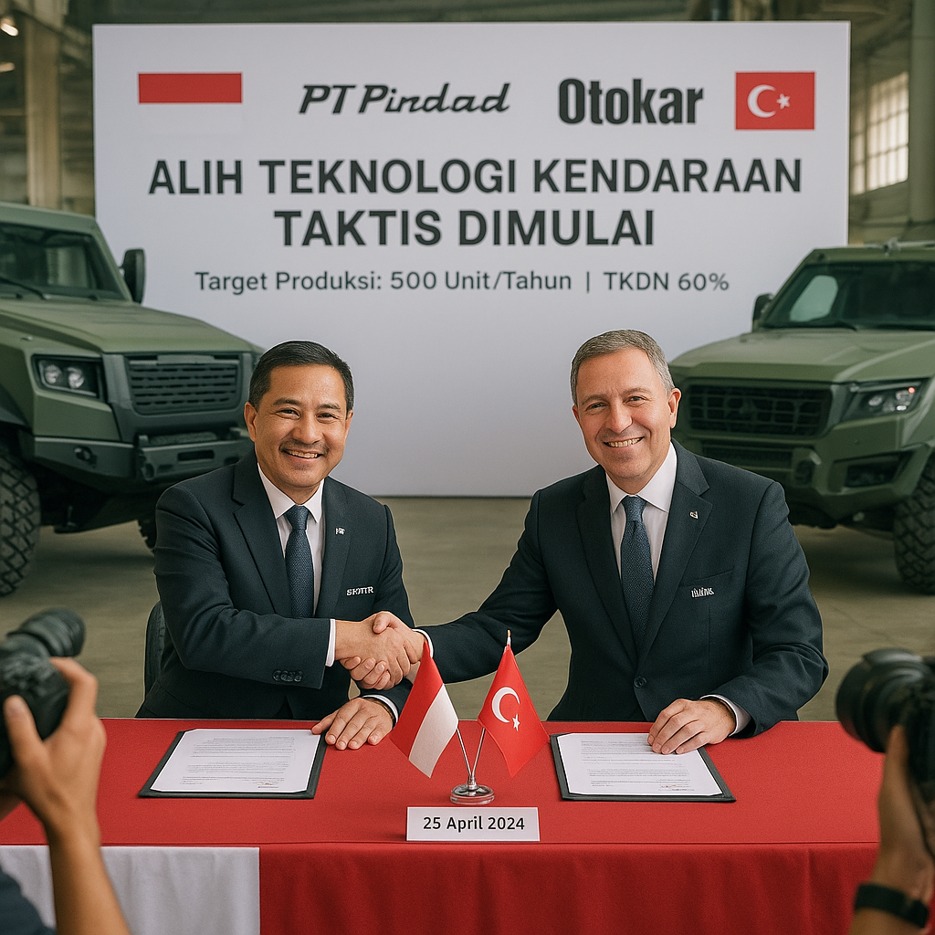 Alih Teknologi Kendaraan Taktis dengan Turki Dimulai, Target Produksi 500 Unit per Tahun