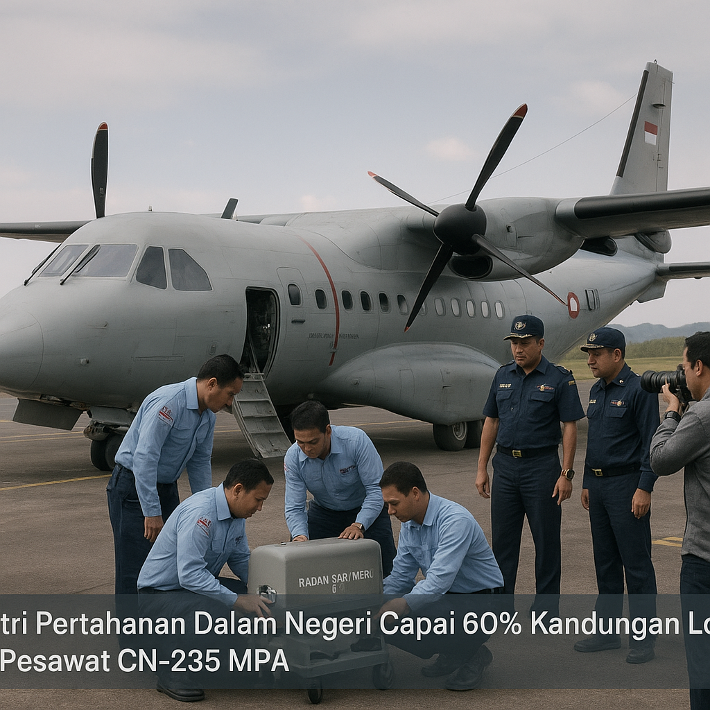 Industri Pertahanan Dalam Negeri Capai 60% Kandungan Lokal pada Pesawat CN-235 MPA