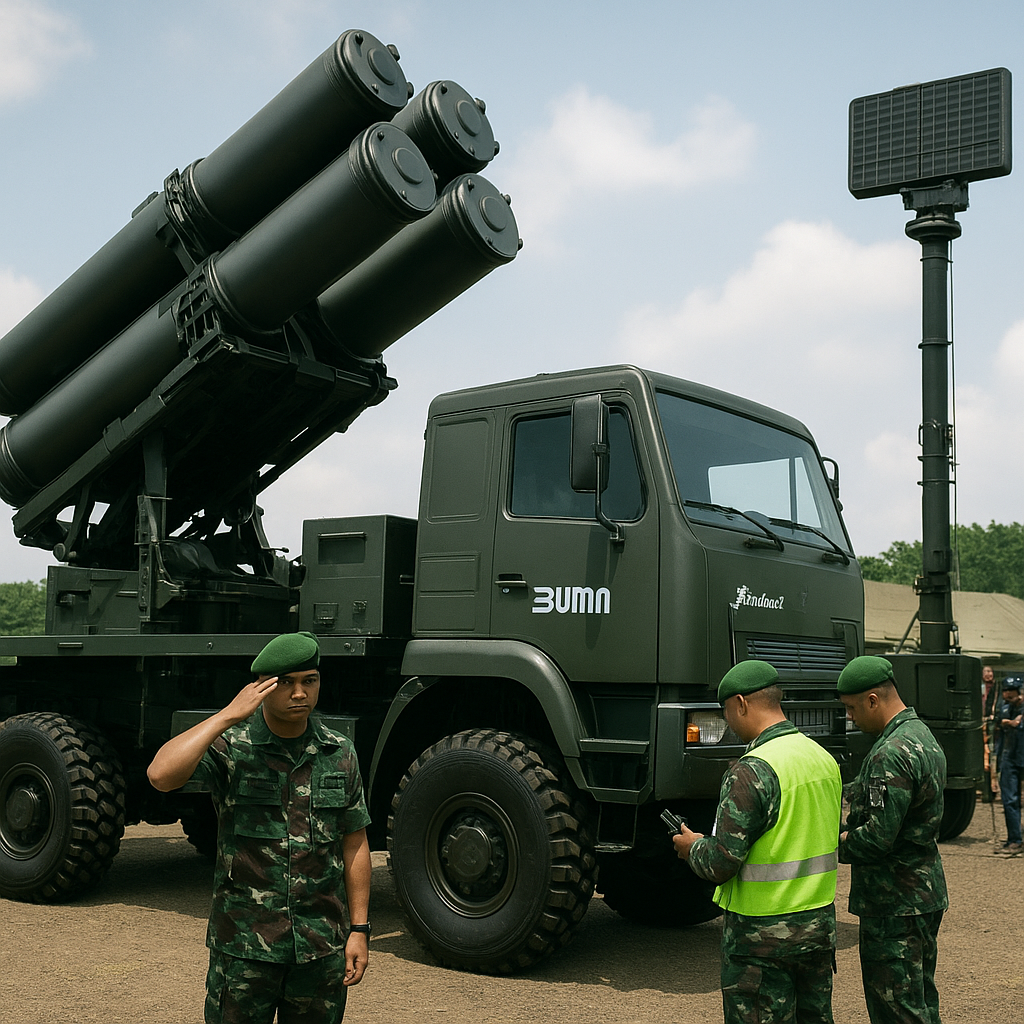 TNI AD Terima Tahap Awal Sistem Rudal Pertahanan Udara Baru Buatan Pindad dan BUMN