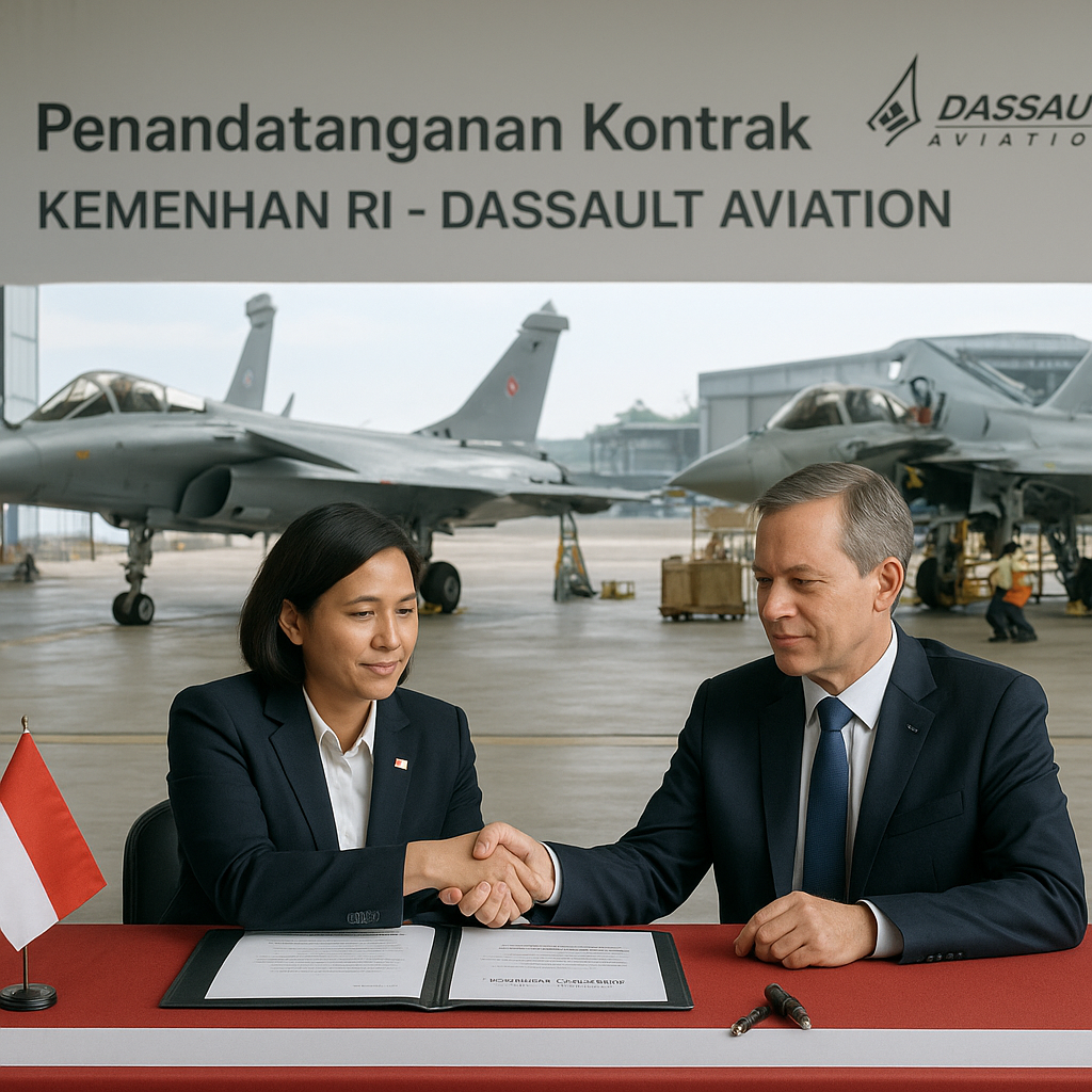 Kemenhan Teken Kontrak 16 Unit Rafale F4 dengan Dassault Aviation, Produksi Kemitraan Lokal