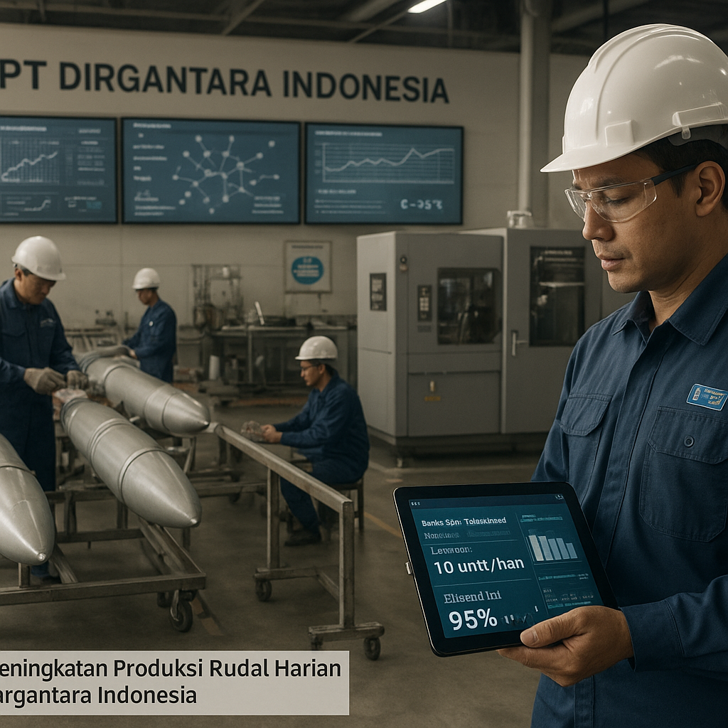 Peningkatan Produksi Rudal Harian di PT Dirgantara Indonesia