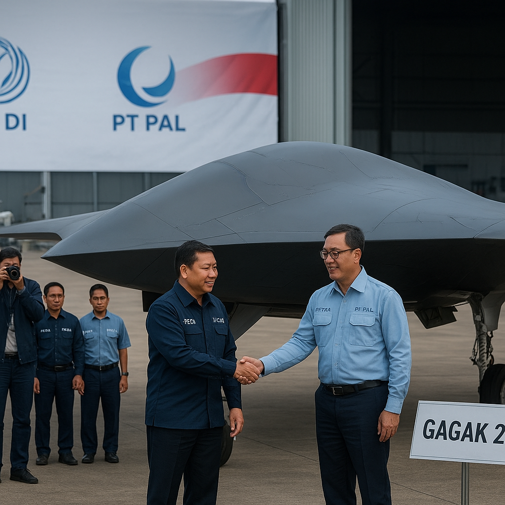 PT DI dan PT PAL Sinergi Kembangkan Drone Tempur 'Gagak 2' dengan Kemampuan Stealth
