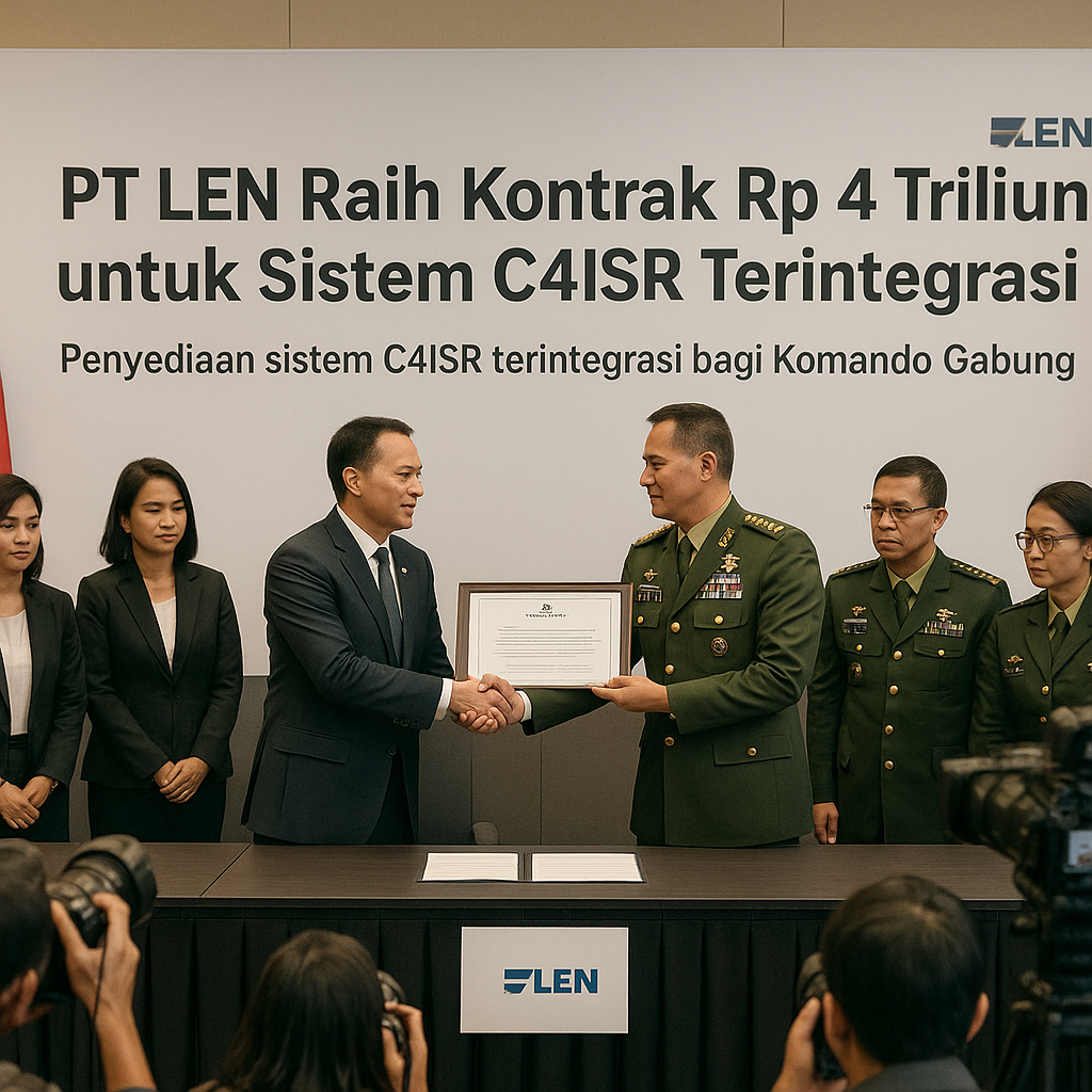 PT LEN Raih Kontrak Rp 4 Triliun untuk Sistem C4ISR Terintegrasi