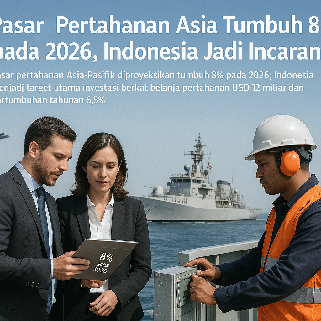 Pasar Pertahanan Asia Tumbuh 8% pada 2026, Indonesia Jadi Incaran Investor