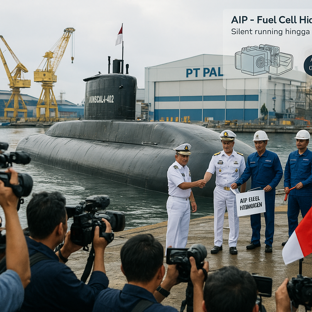 PT PAL Luncurkan Kapal Selam Serbu 'Nanggala-402' dengan Teknologi AIP