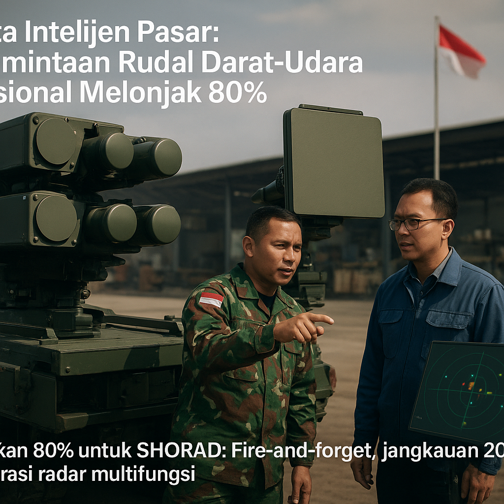 Data Intelijen Pasar: Permintaan Rudal Darat-Udara Nasional Melonjak 80%