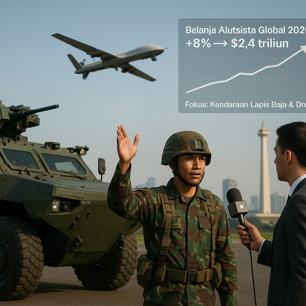 Data Intelijen: Tren Belanja Alutsista Global 2026 Fokus pada Kendaraan Tempur Lapis Baja dan Drone