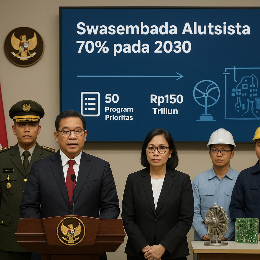 Strategi Nasional: Pemerintah Targetkan Swasembada Alutsista 70% pada 2030