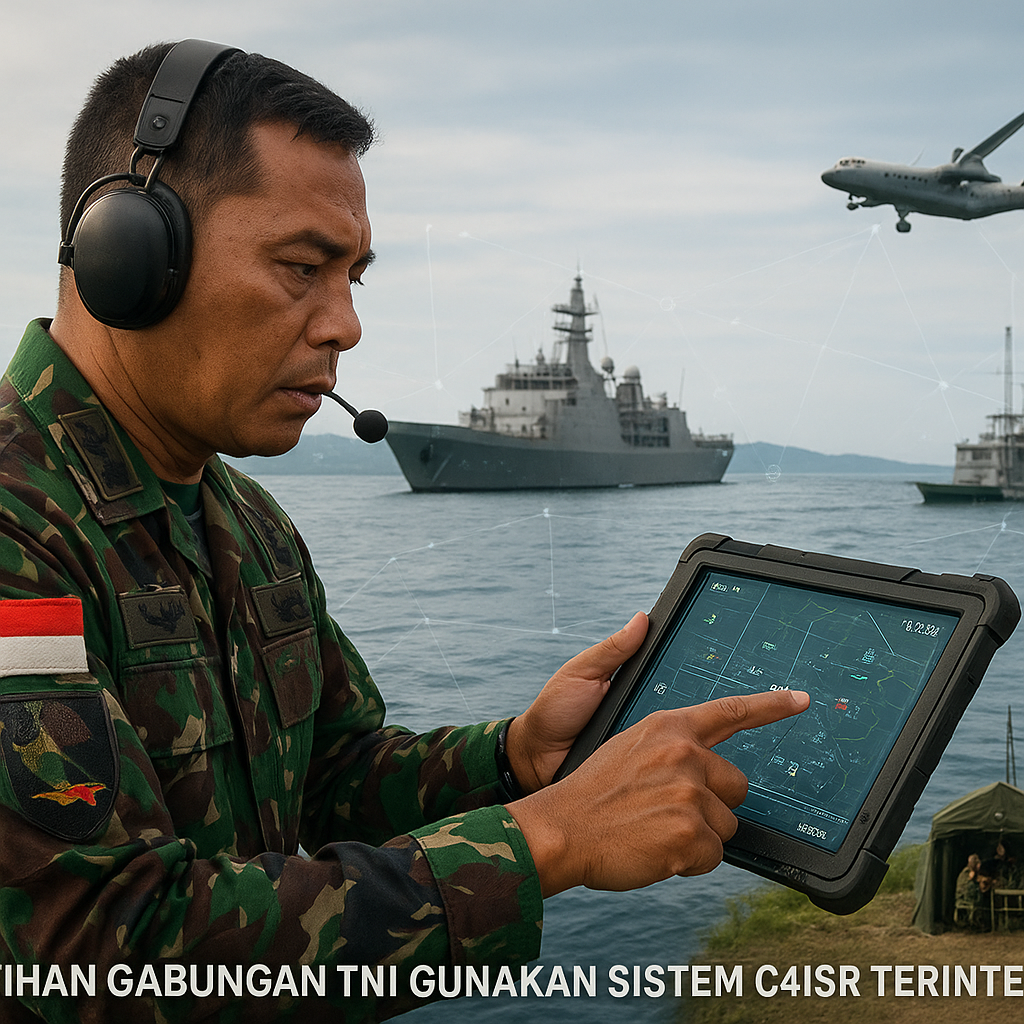 Latihan Gabungan TNI Gunakan Sistem C4ISR Terintegrasi Real-Time
