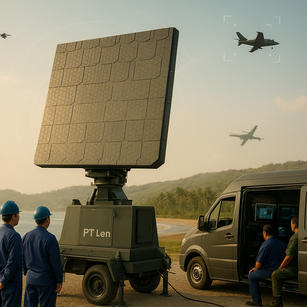PT Len Kembangkan Radar 4D Gauntlet untuk Pertahanan Udara Jarak Menengah
