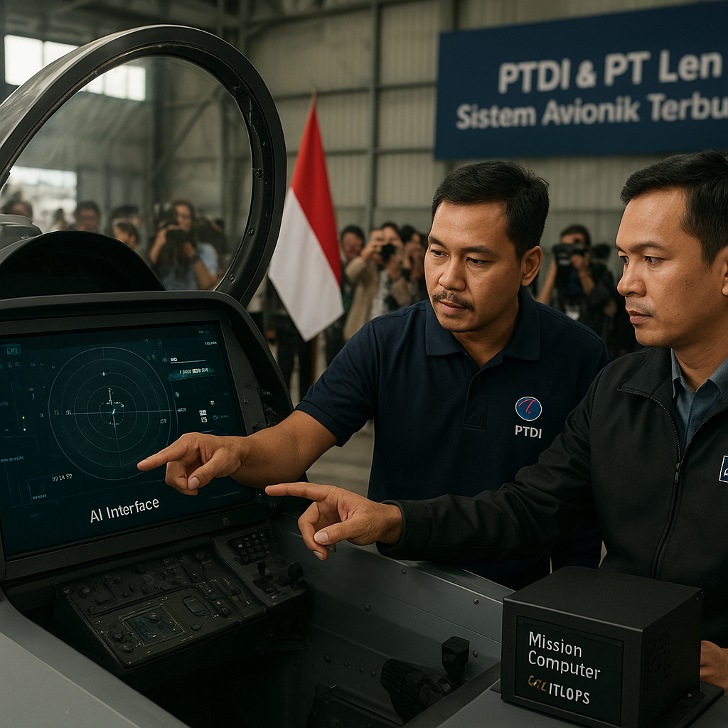 PTDI dan PT LEN Kembangkan Sistem Avionik Terbuka untuk Pesawat Tempur KF-21