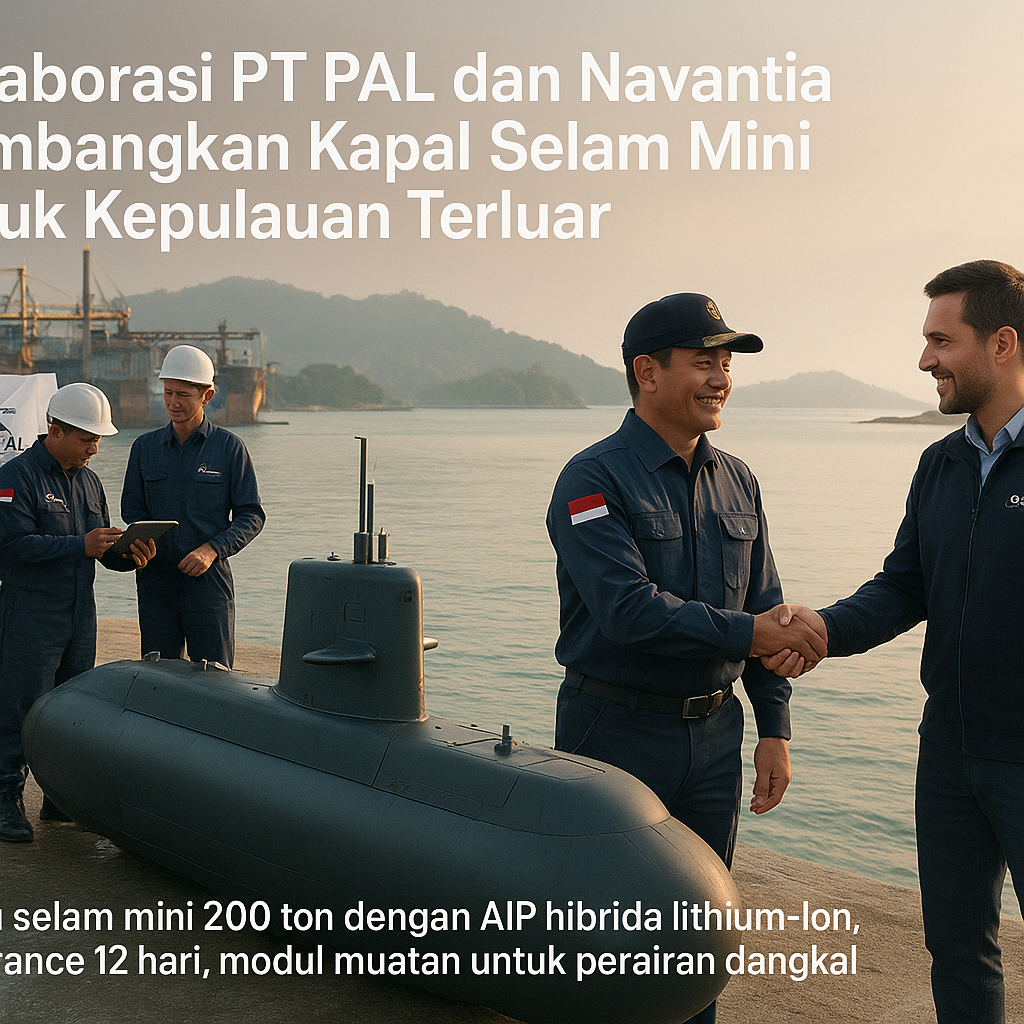 Kolaborasi PT PAL dan Navantia Kembangkan Kapal Selam Mini untuk Kepulauan Terluar