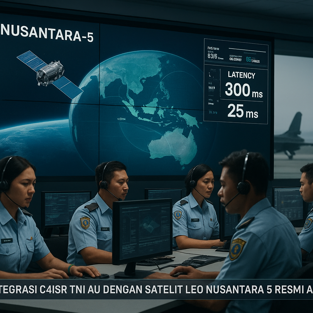 Integrasi C4ISR TNI AU dengan Satelit LEO Nusantara 5 Resmi Aktif
