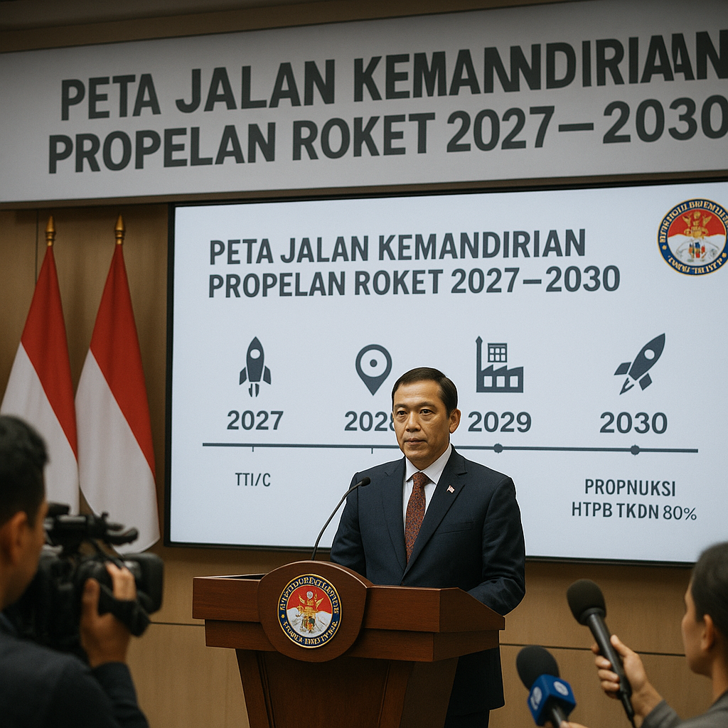 Kemhan Luncurkan Peta Jalan Kemandirian Propelan Roket 2027–2030