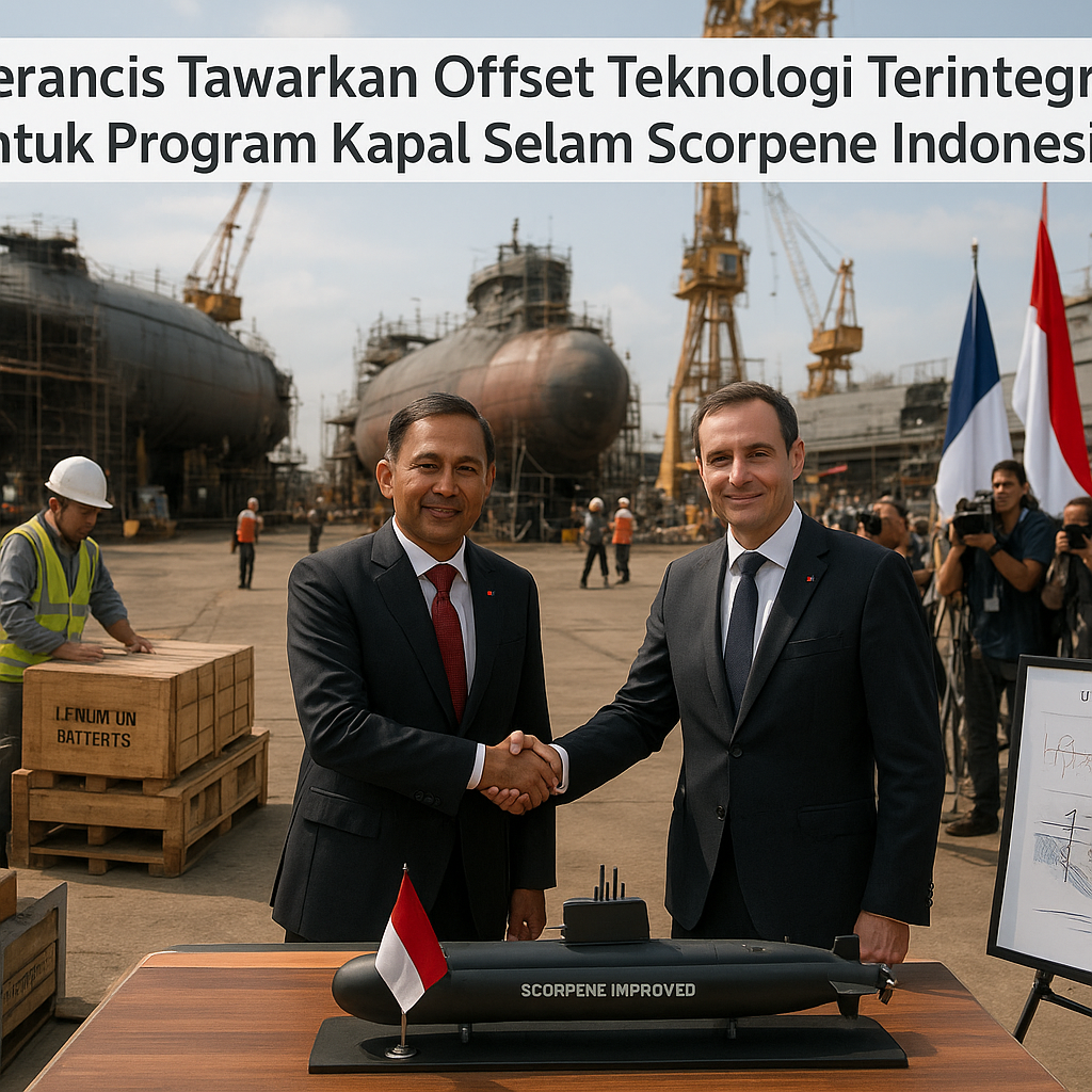 Perancis Tawarkan Offset Teknologi Terintegrasi untuk Program Kapal Selam Scorpene Indonesia