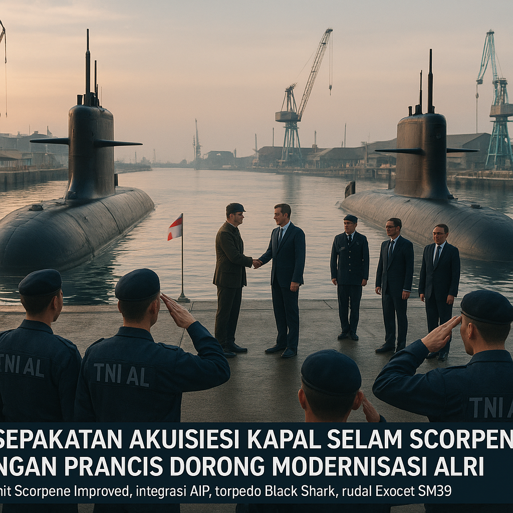 Kesepakatan Akuisisi Kapal Selam Scorpene dengan Prancis Dorong Modernisasi ALRI