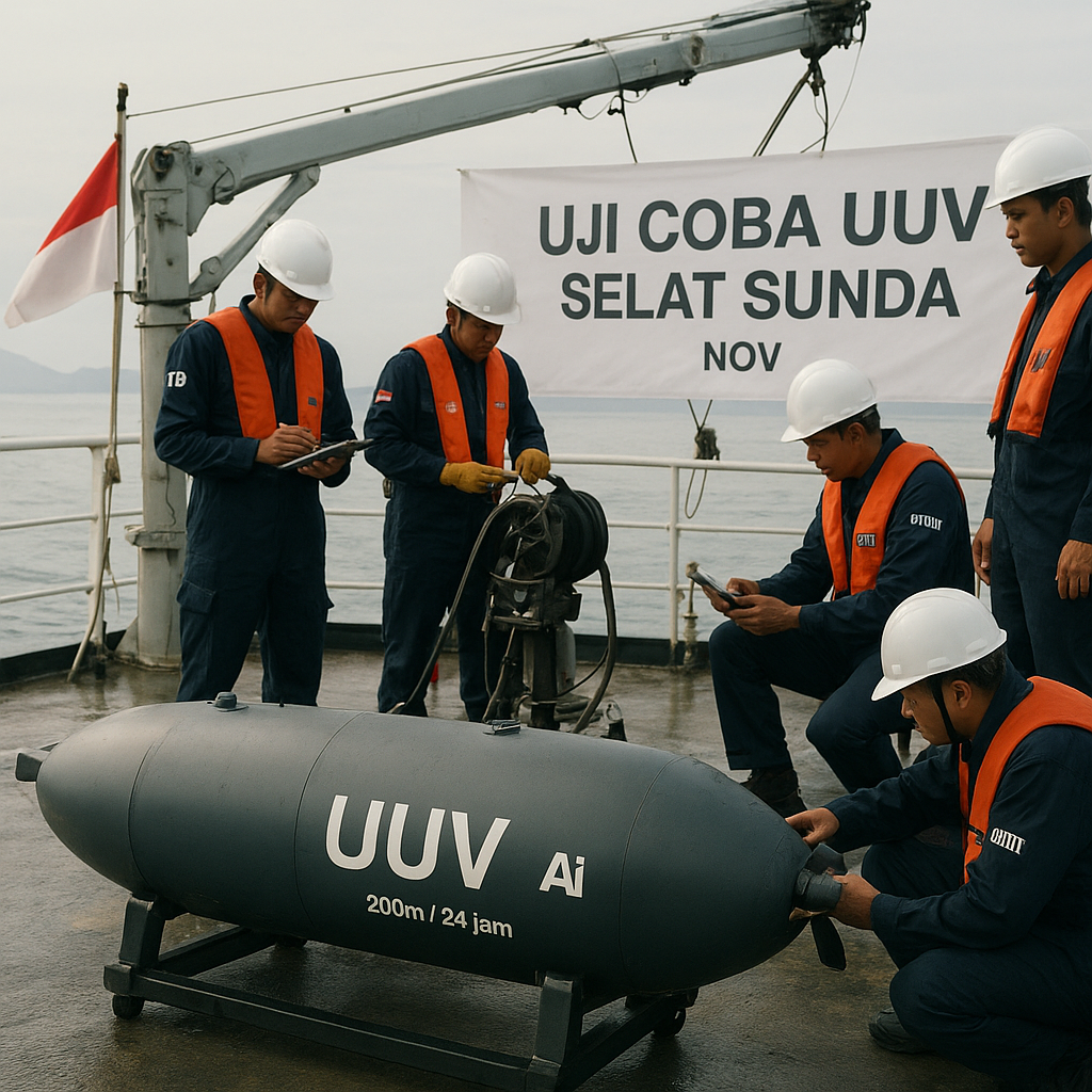 Riset Kapal Selam Mini UUV Berbasis AI Selesai, Siap Uji Coba di Selat Sunda