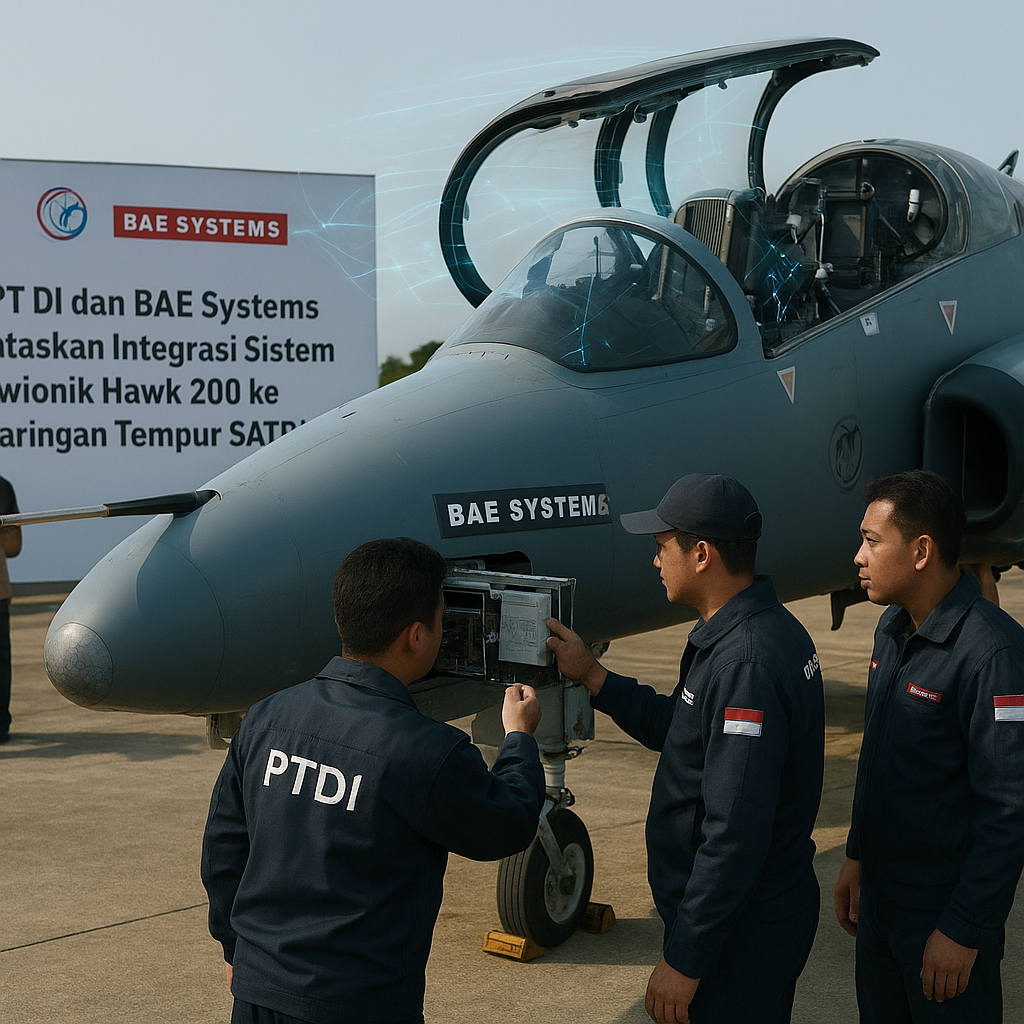 PT DI dan BAE Systems Tuntaskan Integrasi Sistem Avionik Hawk 200 ke Jaringan Tempur SATRIA
