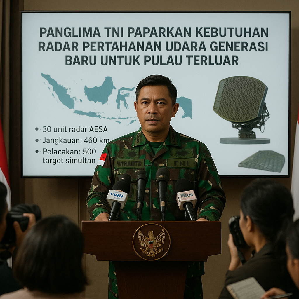 Panglima TNI Paparkan Kebutuhan Radar Pertahanan Udara Generasi Baru untuk Pulau Terluar