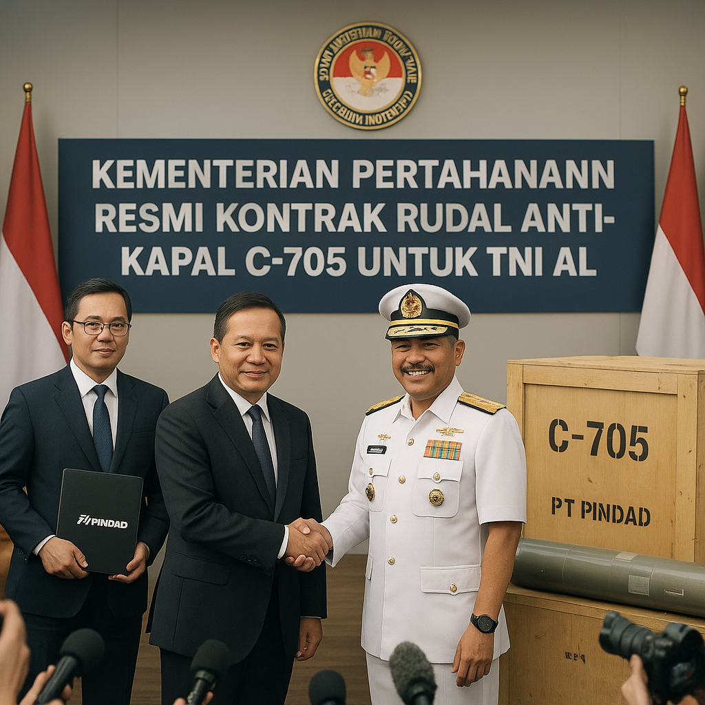 Kementerian Pertahanan Resmi Kontrak Rudal Anti-Kapal C-705 untuk TNI AL