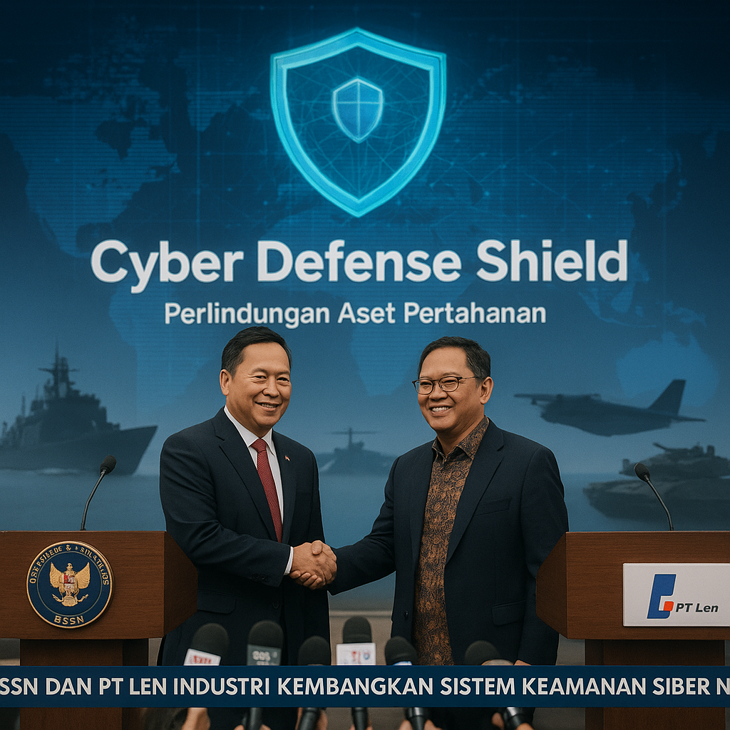BSSN dan PT Len Industri Kembangkan Sistem Keamanan Siber Nasional untuk Aset Pertahanan