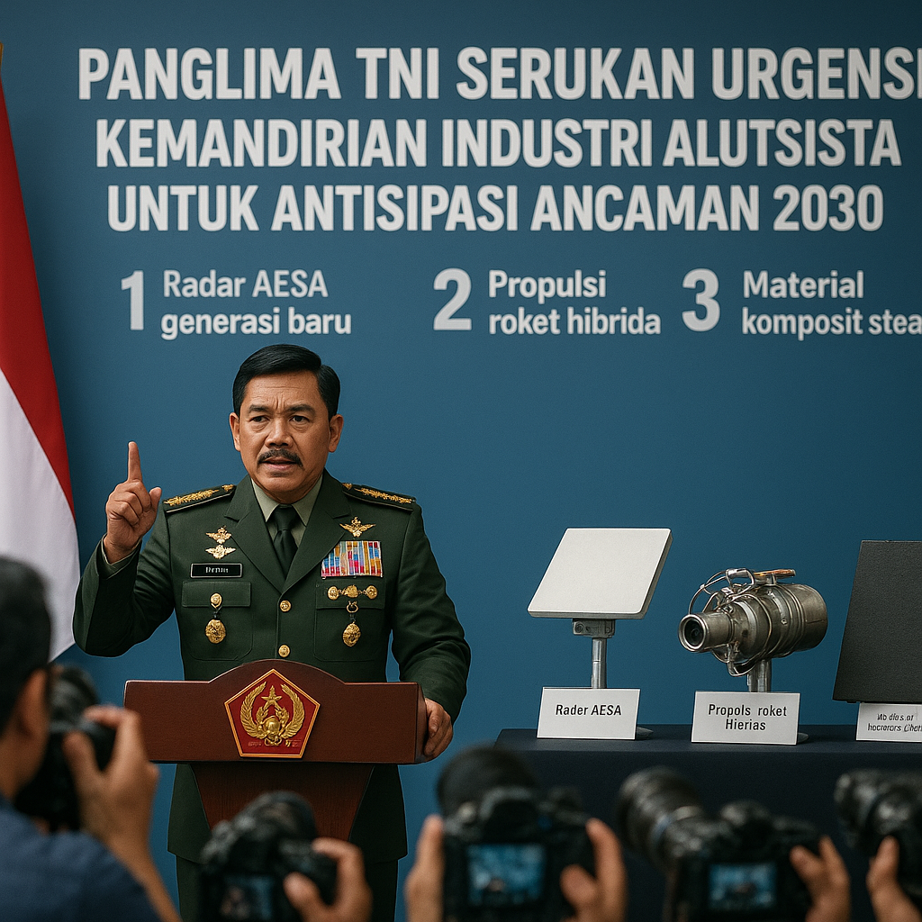 Panglima TNI Serukan Urgensi Kemandirian Industri Alutsista untuk Antisipasi Ancaman 2030