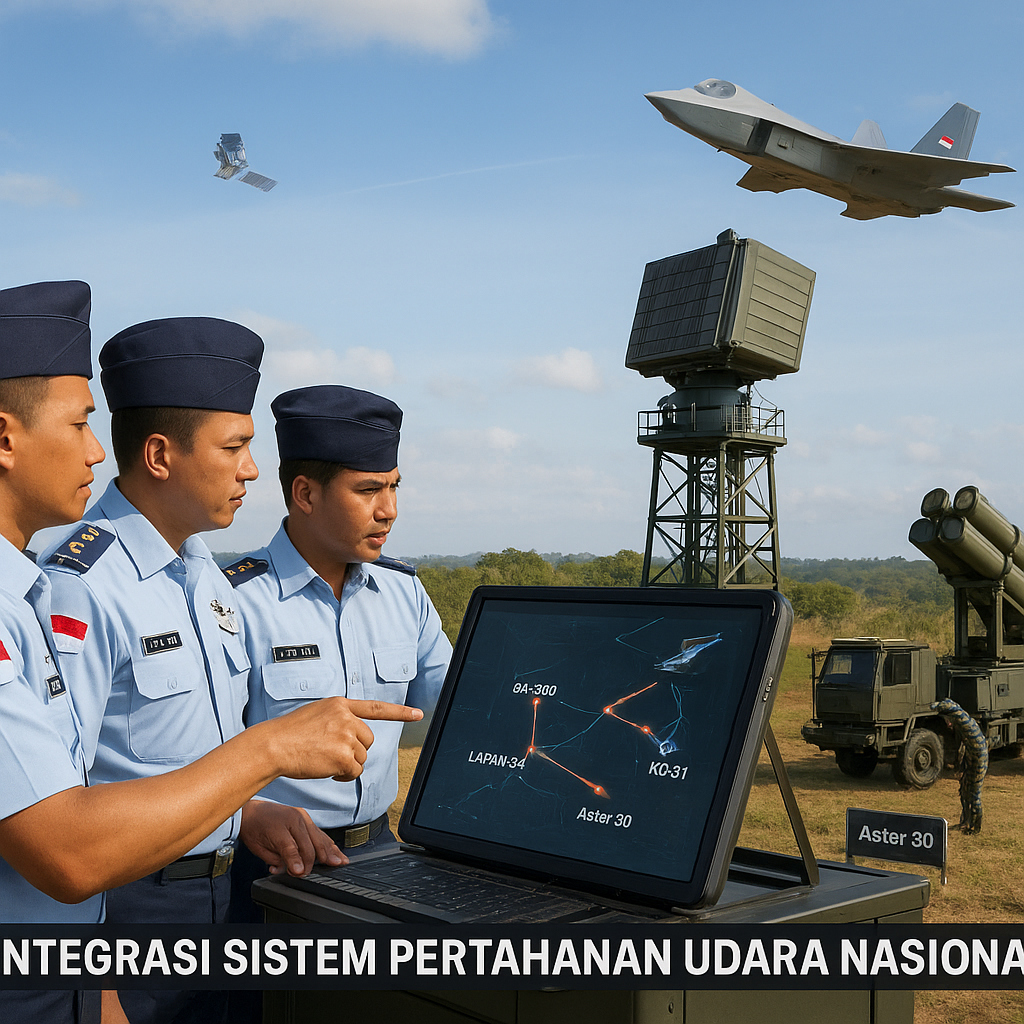 Integrasi Sistem Pertahanan Udara Nasional: TNI AU Uji Coba Jaringan Radar Cross Link dengan Sistem KF-21 dan SAM Aster 30