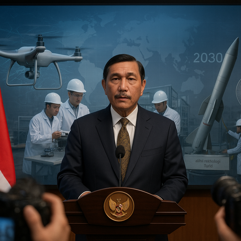 Luhut Pandjaitan Proyeksikan Industri Pertahanan Indonesia Masuk 20 Besar Global pada 2030 Didorong Inovasi Drone dan AI
