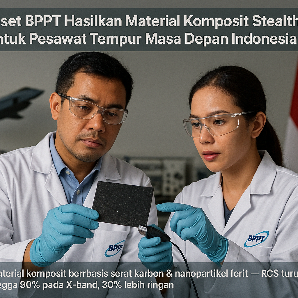 Riset BPPT Hasilkan Material Komposit Stealth untuk Pesawat Tempur Masa Depan Indonesia