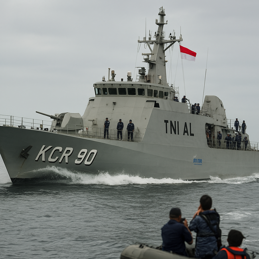 TNI AL Uji Coba Kapal Cepat Rudal KCR-90 dengan Sistem Peluncur Vertikal