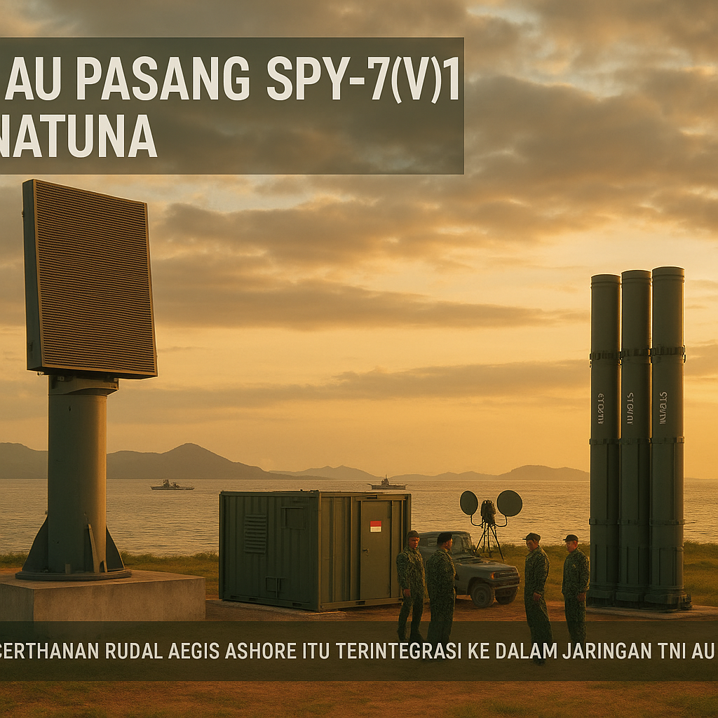 TNI AU Aktifkan Skuadron Rudal Pertahanan Udara Berbasis AEGIS Ashore di Natuna