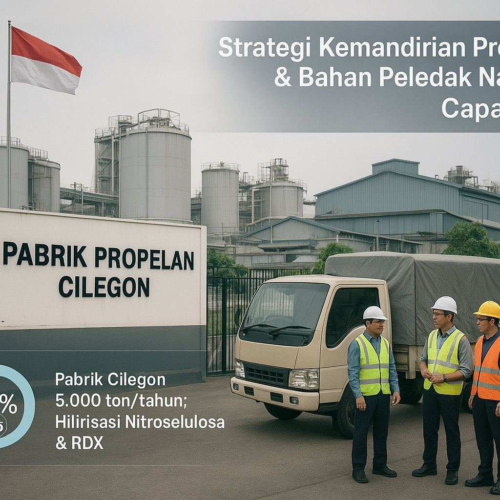 Strategi Kemandirian Propelan Bahan Peledak Nasional Capai 80%