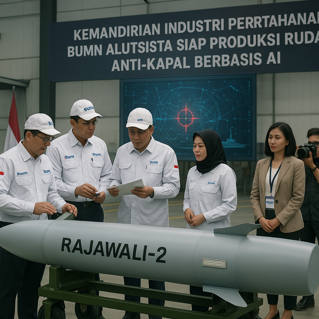 Kemandirian Industri Pertahanan: BUMN Alutsista Siap Produksi Rudal Anti-Kapal Berbasis AI