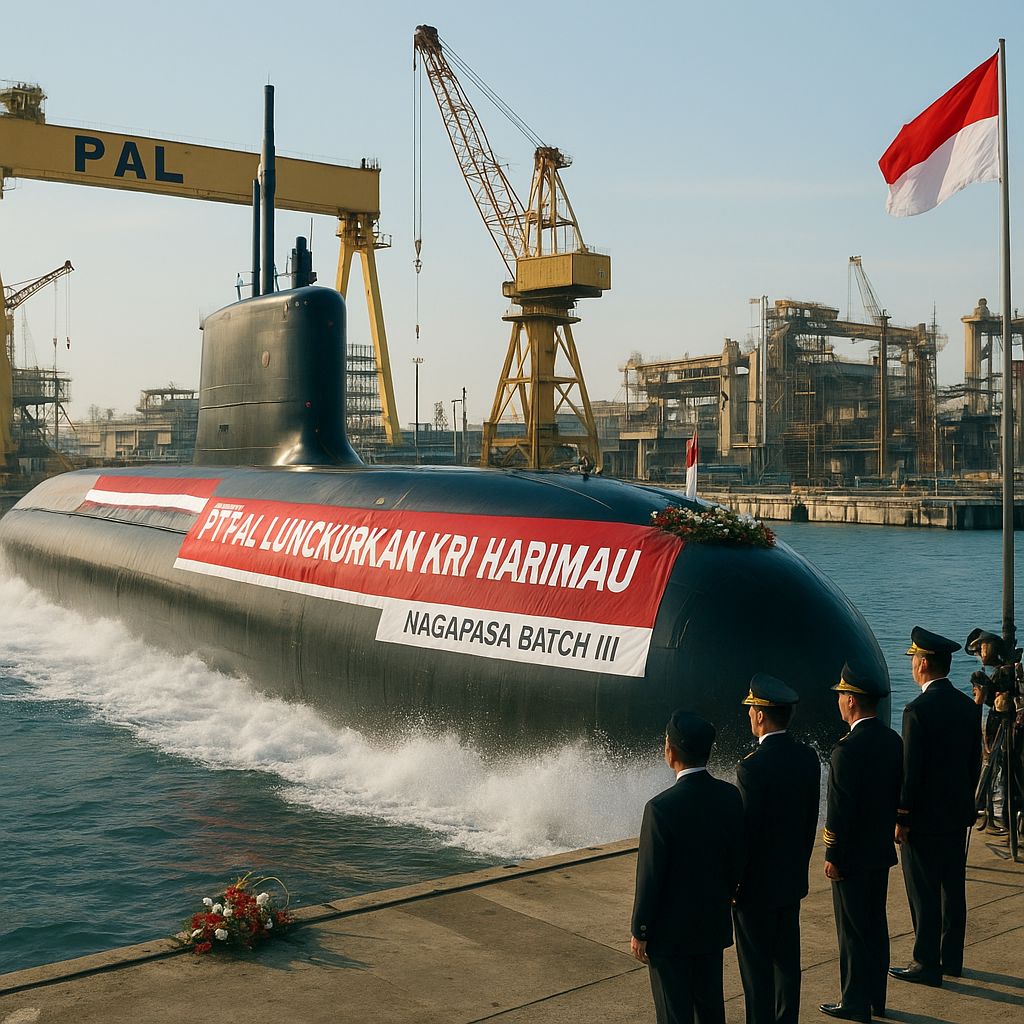 PT PAL Luncurkan Kapal Selam Harimau Kelas Nagapasa Batch III, Unggul Sensor dan Sistem Propulsi AIP