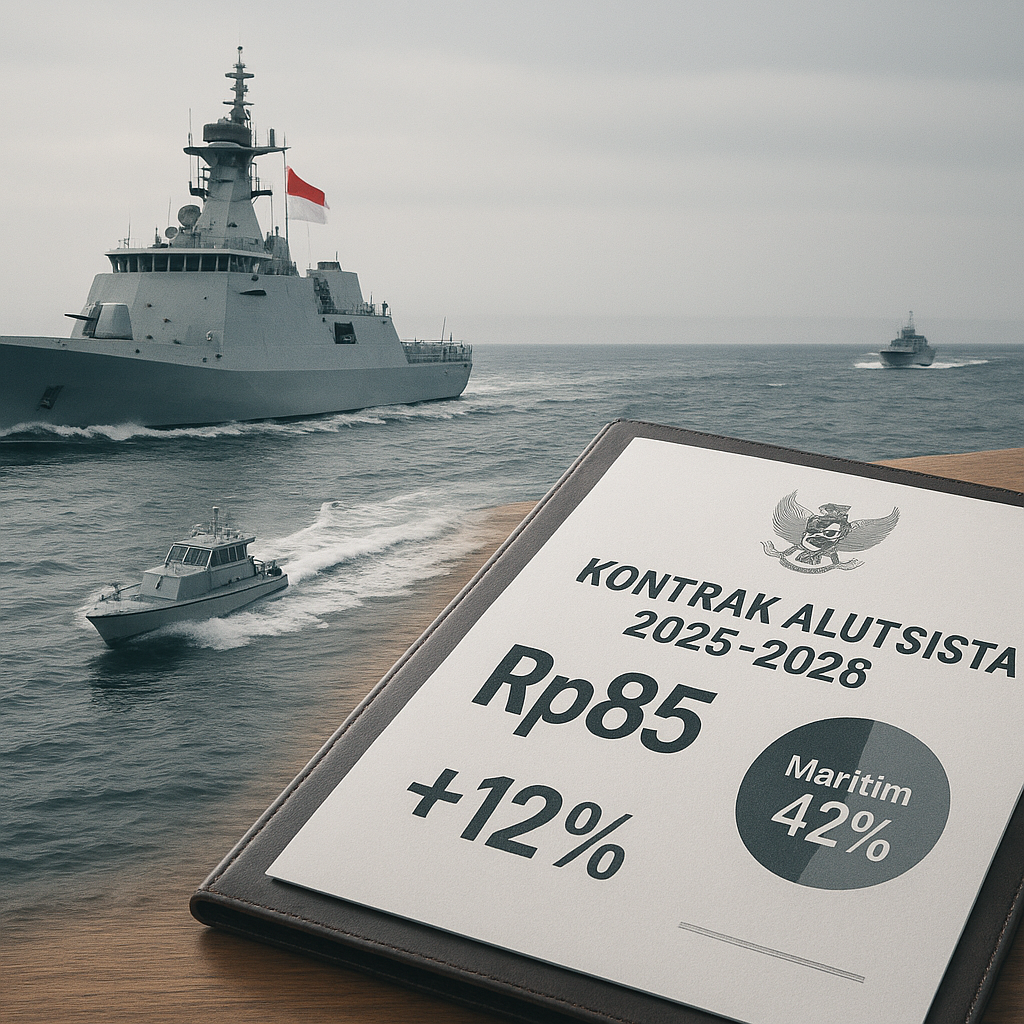 Data Intelijen Pasar: Nilai Kontrak Alutsista Indonesia 2025-2026 Capai Rp85 Triliun, Pertumbuhan 12%