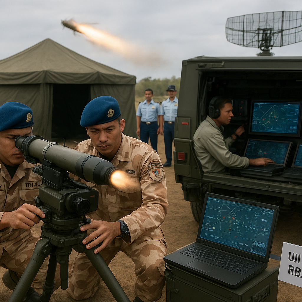 TNI AU Uji Integrasi Rudal RBS-70 dengan Sistem Pertahanan Udara Berbasis Jaringan Tempur