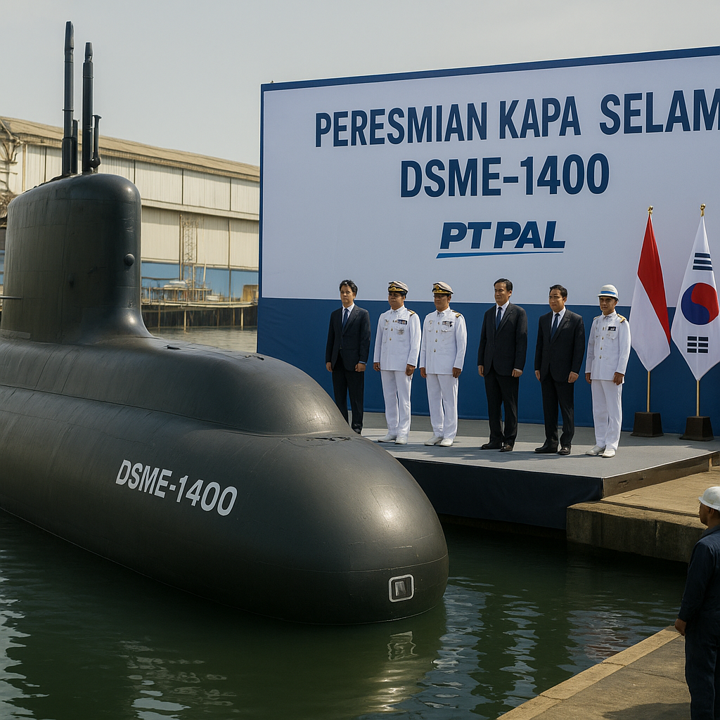 PT PAL Resmikan Kapal Selam Baru Hasil Alih Teknologi dari Korea