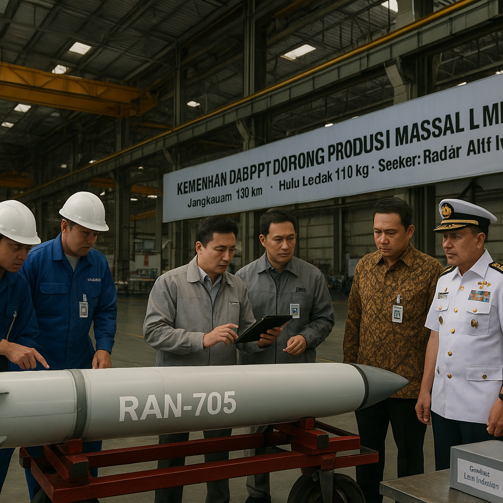 Kemenhan dan BPPT Dorong Produksi Massal Rudal Anti-Kapal C-705 Versi Lokal untuk TNI AL