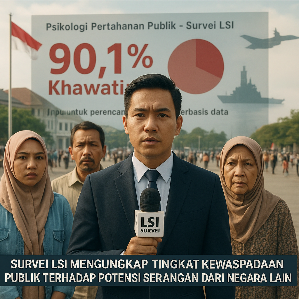 Survei LSI Mengungkap Tingkat Kewaspadaan Publik terhadap Potensi Serangan dari Negara Lain
